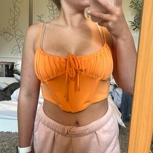 Garage Orange Corset Top